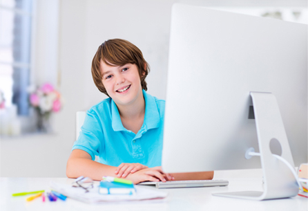 Using an online literacy program at home